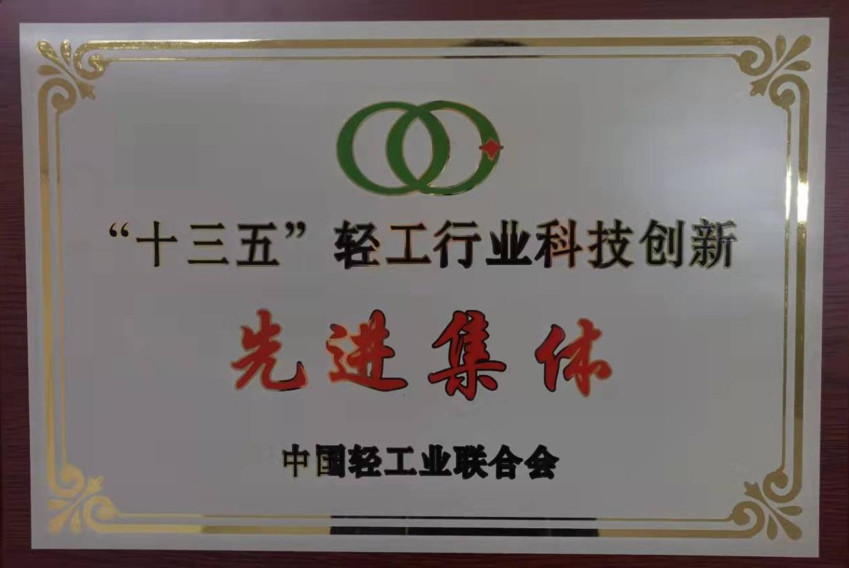 輕工業科技創新先進集體稱號